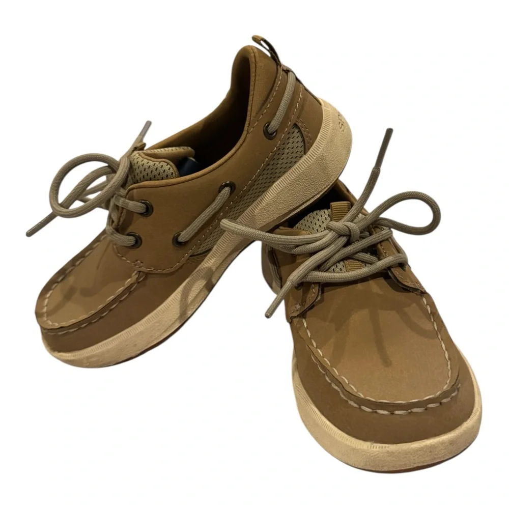 Sperry Kids Tan Moccasins‎